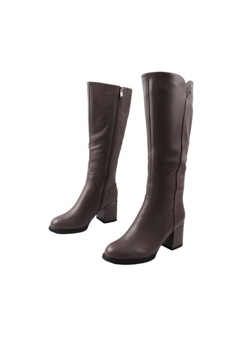 сапоги женские серые натуральная кожа Geronea