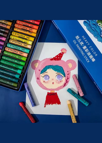 Олійна пастель, 36 кольорів, м'яка художня пастель для живопису, малюнків No Brand (369802996)