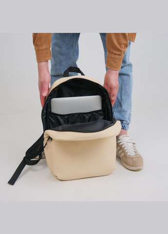 Городской рюкзак из экокожи горчичного цвета с отделением под ноутбук ToBeYou x (293247129)