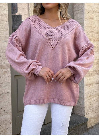 Світло-рожевий демісезонний джемпер, колір світло-рожевий No Brand