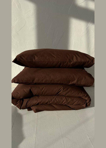 Комплект постільної Сімейний 150х210 наволочка 50х70 2шт Шоколад (П4К-Post-ukr-0021-04-01) No Brand (348094868)