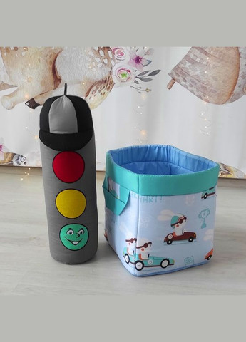 Корзина для игрушек Веселая гонка (Квадратная) No Brand (316257292)