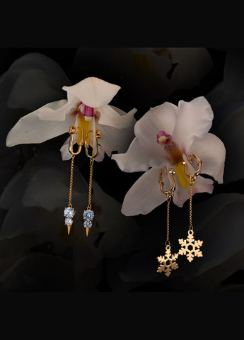 Украшения для клитора и половых губ Nonpierced Jewelry Snowman с горным хрусталем, золотистые UPKO (297399221)