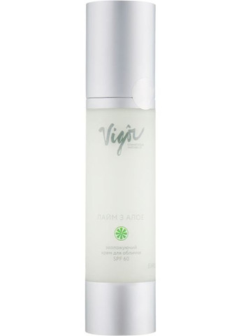 Сонцезахисний крем для обличчя «Лайм і алое» SPF 60 Cosmetique Naturelle 50ml (264345-4762) Vigor (368609660)