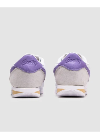 КРОССОВКИ ЖЕНСКИЕ NIKE CORTEZ WHITE/PURPLE НАЙК КОРТЕЗ БЕЛЫЕ No Brand белые демисезоны (392008550)