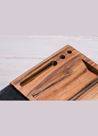 Аксесуар «Бездротовий зарядний пристрій» Органайзер для речей з індивідуальною гравіровкою EcoWalnut (293083536)