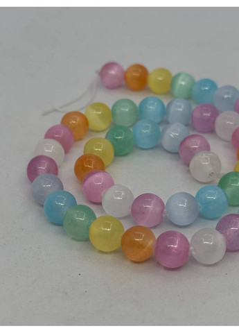 Селенит цветной на нити без застежки 8 мм 39 см Комбинированный No Brand (368561662)