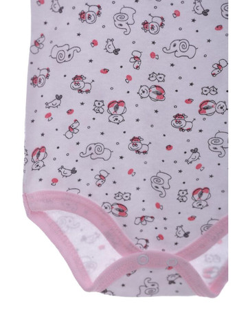 Боди с коротким рукавом для девочки зоопарк интерлок розовый 86 см (38007) BABYKROHA (315423628)