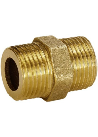 Ниппель латунный 3/8″ ЗР х 3/8″ ЗР штампованный под прокладку А0530А VA (299997433)