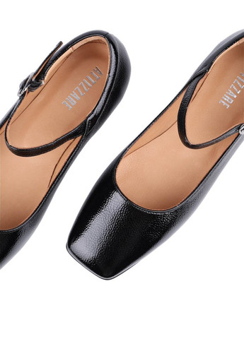 Женские женские балетки 426-1317 черный лак Attizzare | чёрные (322181718)
