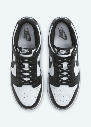 Білі всесезон кросівки чоловічі dunk low retro dd1391-100 весна-осінь шкіра чорно-білі Nike