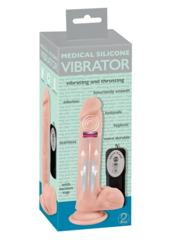 Вібратор на присосці Medical Silicone Thrusting VibOrion 10937 Orion (391586252)