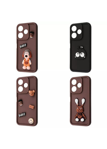 Чохол-накладка Pretty Things Case для Xiaomi Redmi 13 4G/Poco M6 4G/Note 13R Brown/Baby Ncase (368706471)