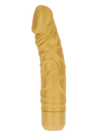 Вибратор реалистичный Gold Dicker, золотистый Toy Joy (297397136)