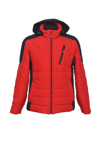 Комбінована демісезонна куртка k-07.30 red blue Borenia