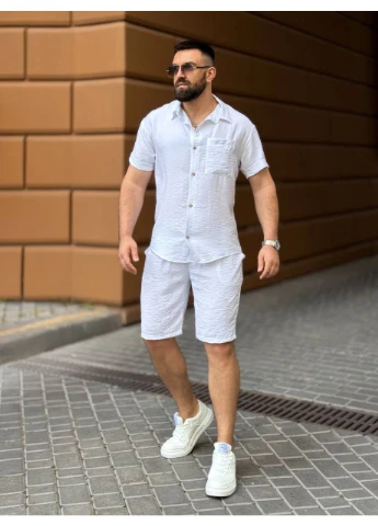 Чоловічий лляний костюм Fashion (382614297)