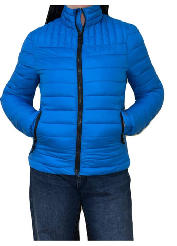 Синя демісезонна легка куртка No Brand