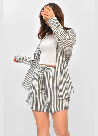 Костюм женский белого цвета с принтом Let's Shop (346052646)