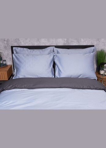 Комплект постільної білизни Satin Premium сімейний 160х220х2 наволочки 2х70х70 (MS-820002890) Moon&Star Skyline Gray (288043291)