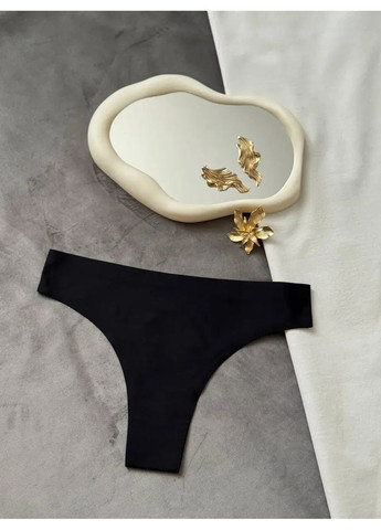 Безшовні жіночі трусики бразиліани набір трусів 3 од, для жінок на завищеній посадці, однотонні No Brand Бразиліани (366239365)