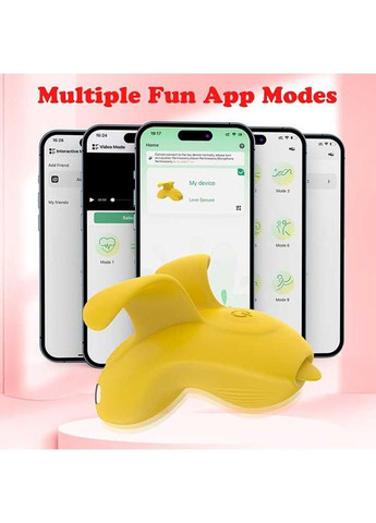 Клітеральний смарт-вібратор на палець Love Spouse жовтого кольору для мастурбації із силікона China (360603954)