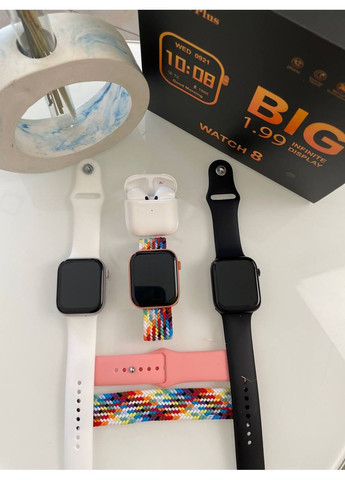 Комплект Infinity Watch 8+ Pro 4 Черный No Brand (366293084)