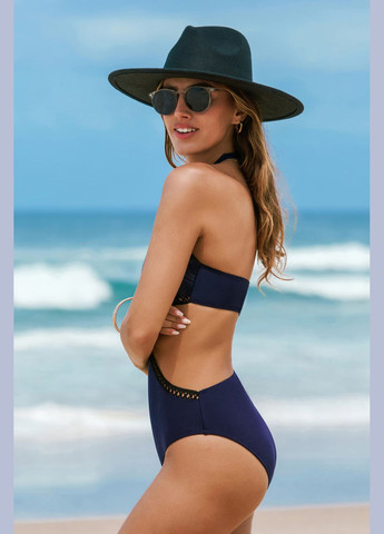 Темно-синій літній купальник CUPSHE