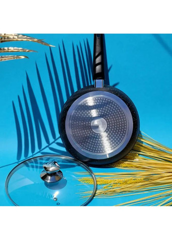 Сковорода 26 см з мармуровим антипригарним покриттям та знімною ручкою (EB-13004) Edenberg (360654639)