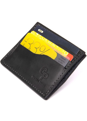 Практичный кожаный картхолдер 11499 Черный Grande Pelle (331908356)