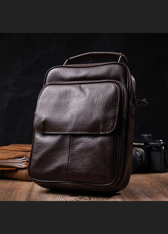 Стильний чоловічий месенджер з натуральної шкіри 21949 Vintage (331913153)