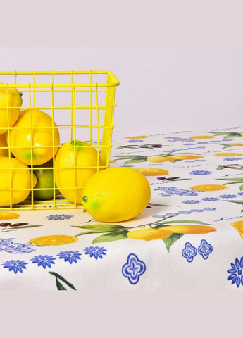 Скатерть 140х170 см с пятно и водоотталкивающей пропиткой хлопок лимоны и оливки IDEIA (334726700)