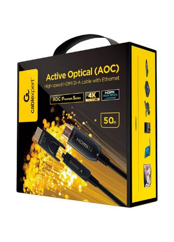 Кабель (AOC) HDMI V.2.0 4К 60Гц 50 м Black (CCBP-HDMID-AOC-50M) Cablexpert (328920091)