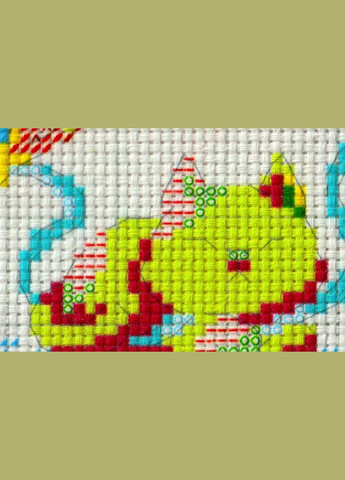 Набір для вишивання за нанесеною на канву схемою "6 Cuties 1". AIDA 14CT printed 62*21 см Joy Sunday (313614508)