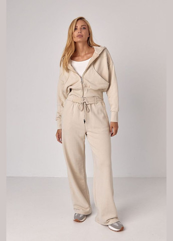 Спортивний костюм з коротким худим і штанами зі шнурівкою на поясі 0573 Lurex (315799476)