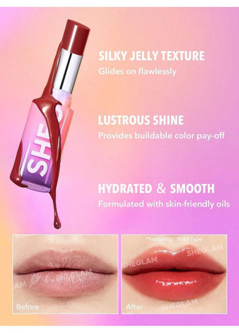 Помада для губ глянцева Mirror Kiss High-Shine Lipstick 2.9 г Main Character Sheglam (317575123)