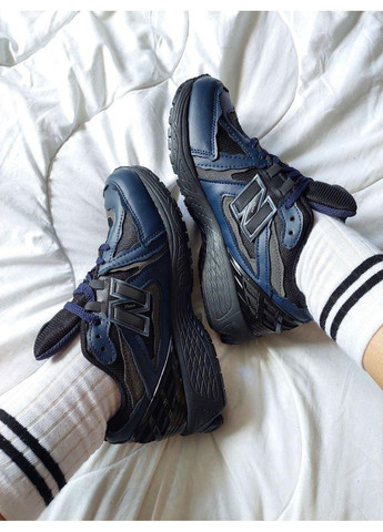 Черные демисезонные кроссовки мужские new balance 1906d black blue reflective нью беланс 1906d No Brand