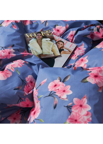 Комплект постільної білизни Микросатин Premium «» Сімейний 143х210х2 наволочки 2х70х70 (MS-820007552) Moon&Star Blossom Sky (356114256)