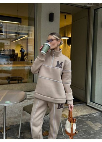 Женский спортивный костюм на флисе, турецкая тринитка, размер (арт. 588LUB) No Brand (370618837)