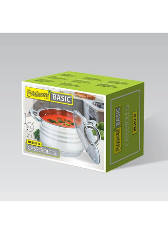 Каструля з кришкою MR-3513-24 6,5 л 24 см Maestro (348133294)