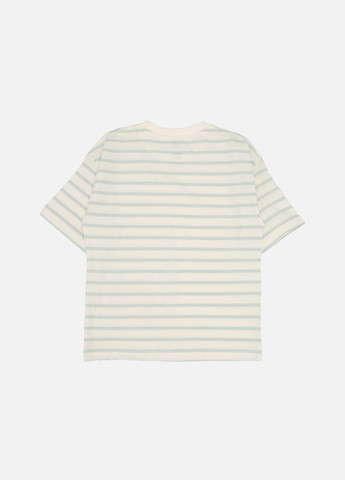 Молочная летняя футболка с коротким рукавом для мальчика цвет молочный цб-00271764 Yuki