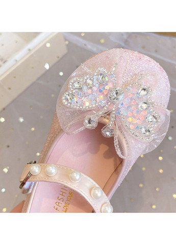 Розовые детские туфли блестящие No Brand