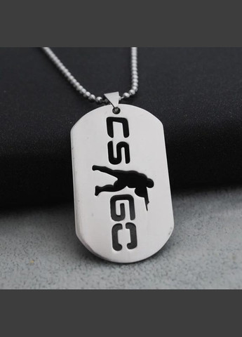 Чоловічий ланцюжок з кулоном CS GO Контер Страйк кулон на шию у вигляді жетона армійського Liresmina Jewelry (289355754)