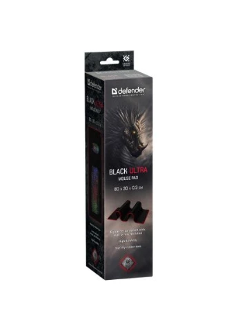 Игровой коврик Black Ultra 800х300х3мм Defender (396885987)