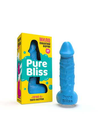 Крафтовое мыло-член с присоской MINI Blue, натуральное Pure Bliss (354831146)