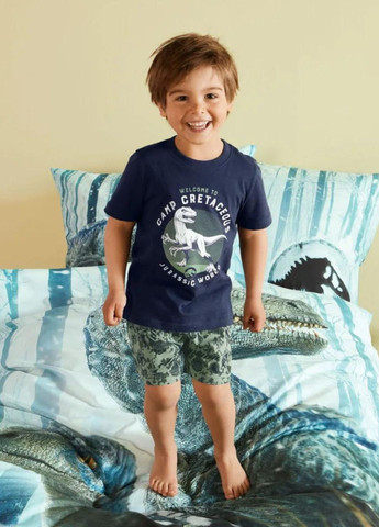 Комбинированная всесезон пижама мальчику футболка + шорты Lupilu