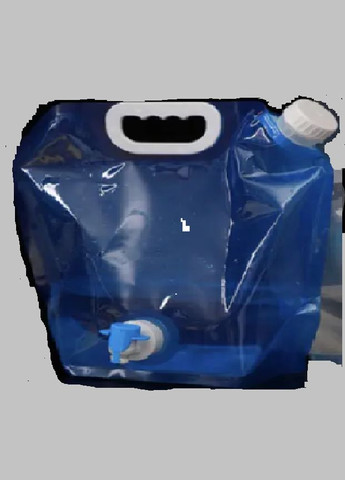 Складна ємність каністра для води з краником термостійка 5 л прозора No Brand (315633031)