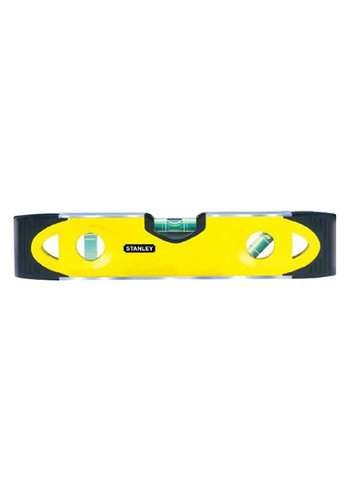 Уровень строительный Torpedo (250 мм, 3 капсулы) магнитный алюминиевый пузырьковый (24439) Stanley (307086270)