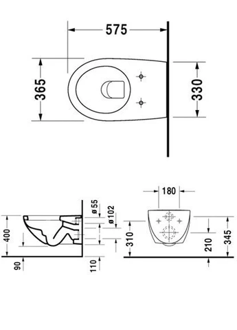 Підвісний унітаз ARCHITEC Duravit (401874943)