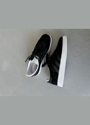 Черные демисезонные кроссовки мужские adidas gazelle black | адидас газель черные No Brand