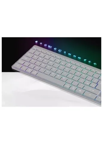 Клавіатура HKB-W11 Slim Dual Mode Wireless/Bluetooth RGB UA Grey (CNS-HBTK11G) VAG HKB-W11 Slim Dual Mode Wireless/Bluetooth RGB UA G (379184045)